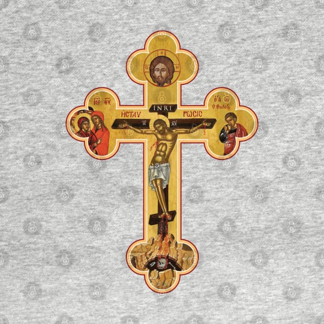 Orthodox Cross Icon by Beltschazar